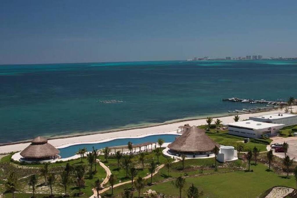 Hermoso Condo De 2 Habitaciones Frente Al Caribe Cancún Zewnętrze zdjęcie