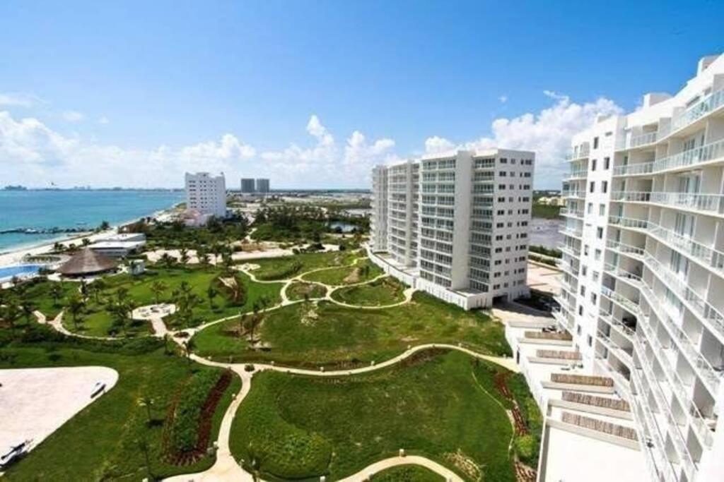 Hermoso Condo De 2 Habitaciones Frente Al Caribe Cancún Zewnętrze zdjęcie