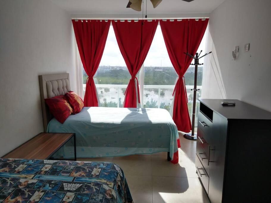 Hermoso Condo De 2 Habitaciones Frente Al Caribe Cancún Zewnętrze zdjęcie
